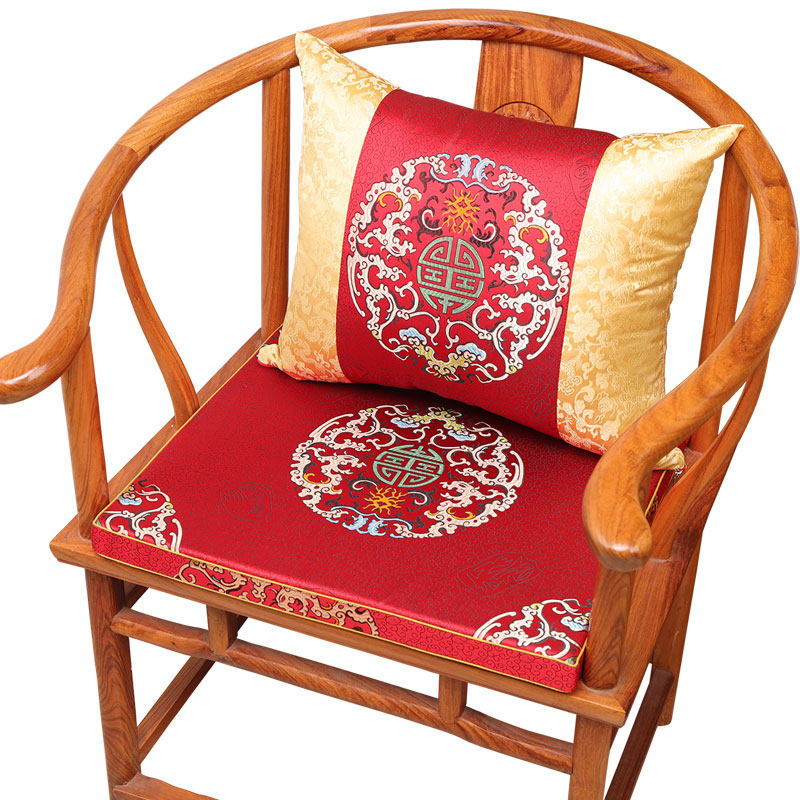 新中式椅子坐垫红木沙发垫垫实木夏海绵古典餐椅坐垫棕圈椅乳胶