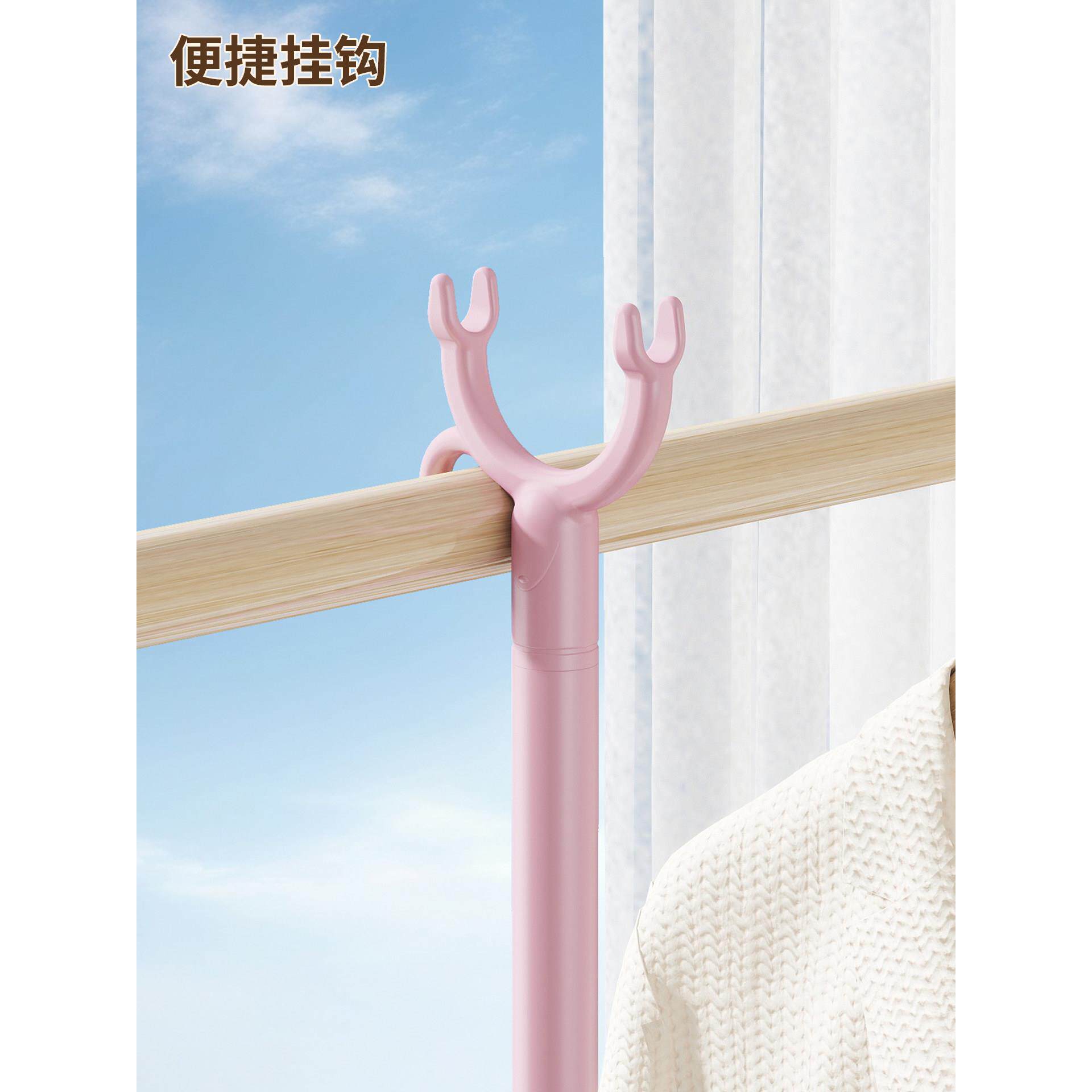 用衣叉晾衣杆撑衣杆家/晒伸可缩晾取衣服衣服丫杈头宿舍加厚挑衣