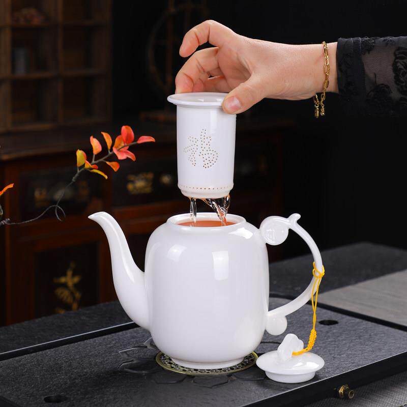 lsg-2025陶瓷泡茶壶大容具量100m饭店酒店凉水壶l过滤家用客0厅传