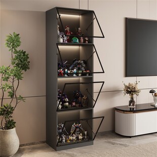 手办玩具展示柜小型全透明摆件收纳柜置物柜小物件摆放架收藏柜