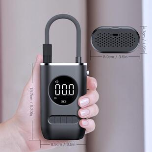 无线充轮电车载汽车手持充气泵用气小602轿车电动便携式 胎加气泵