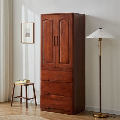 实木衣柜家用卧室五斗柜50/60cm抽屉柜卧室小五斗橱储物收纳柜子