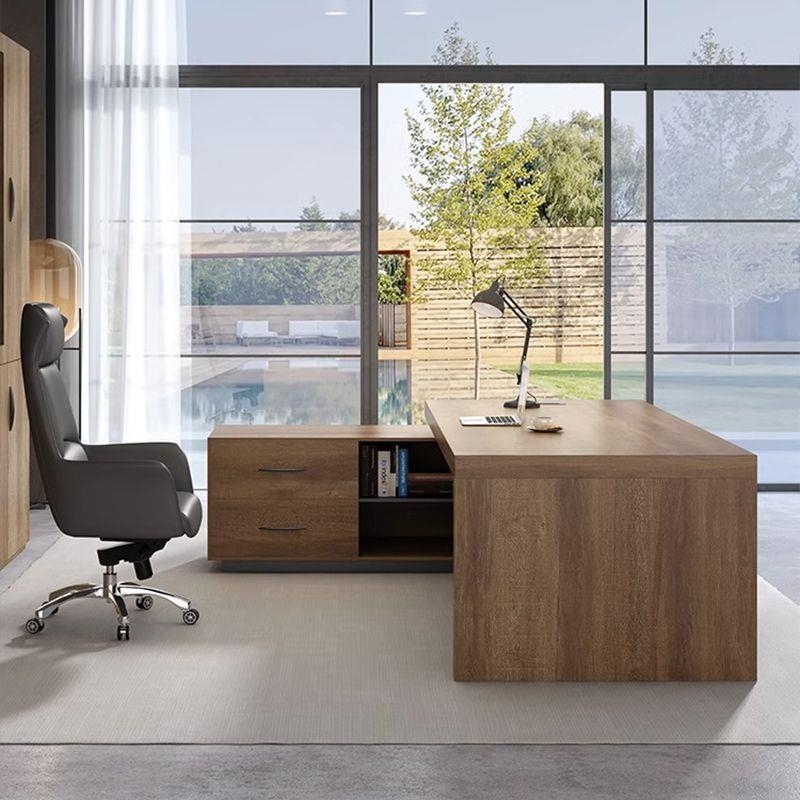 老板办公桌简约现代大气总裁老板桌办公家具大班台经理桌椅组合