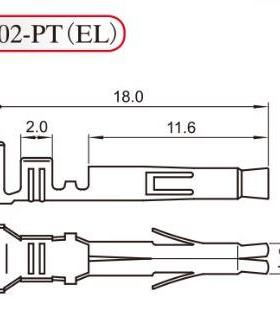 HXH 红星 接线端子45002-01PT 条形连接器 EL-01PT 一盘5000只
