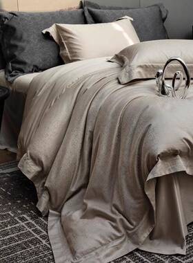 星级体验睡眠高定床上用品GIZA86全棉色织提花四件套