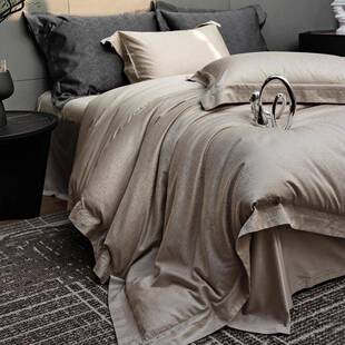 星级体验睡眠高定床上用品GIZA86全棉色织提花四件套