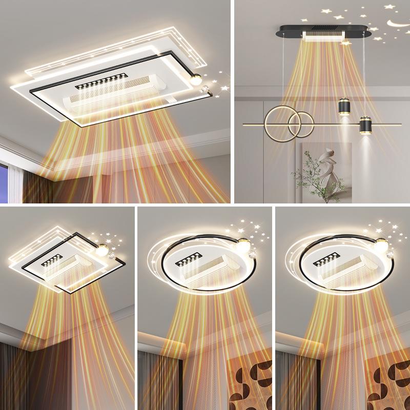 全光谱客厅灯2025新款无叶风扇灯吸顶灯简约现代大气中山卧室灯具