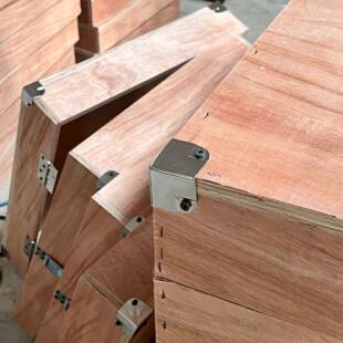 10厂家供应提手木箱仪旧器复电子包装箱盖合开页锁扣古做小木箱