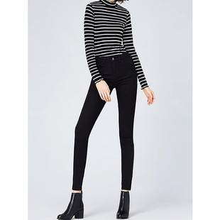 断码 3件100元 180女小脚显瘦休闲直筒裤 170加长裤 高个子175牛仔裤