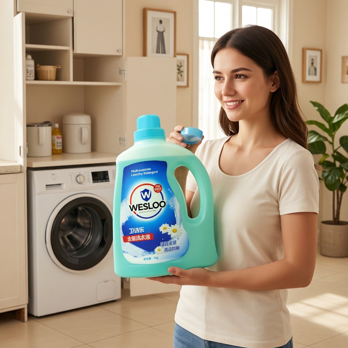 WESLOO卫诗乐洗衣液3L大容量杀菌消毒家用衣物清洁剂持久留香家用,洗护清洁剂/卫生巾/纸/香薰,常规洗衣液,淘宝优惠券,粉丝福利购,淘宝优惠卷