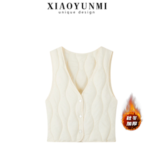 羽绒马甲内胆保暖背心贴身保暖2025新款女款坎肩V内搭神器冬季女