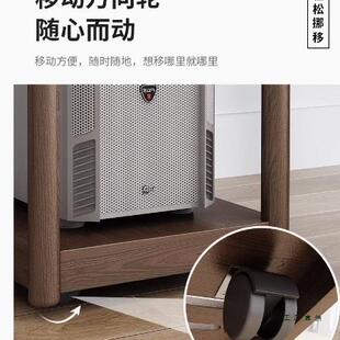 电脑箱主机托架打印机置柜实木式底座双层移动台机支放架置985物