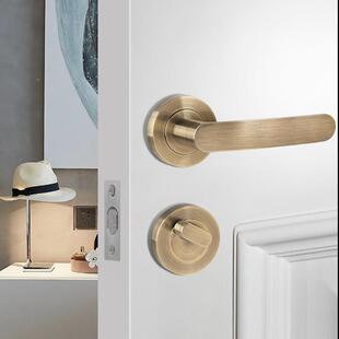 隐形室锁锌合金分体单面锁室门内卧门背景墙暗锁木暗门隐藏门FZP