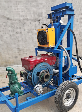 供应农用小型打井机 22马力柴油打井机 农田灌溉可移动钻井机