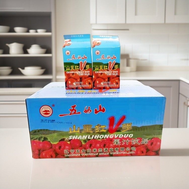 山里红v多 五女山v多山楂汁500ml/盒 果汁饮料桓仁特产山里红汁