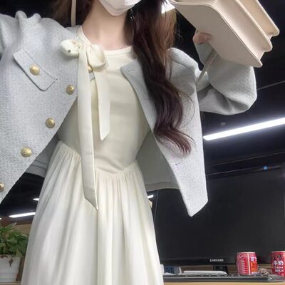 富家千金小香风洋装女秋