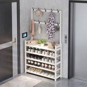 帽衣帽架柜门鞋 衣帽架多层家用落地挂衣口架鞋 简易 体式 见详情一鞋