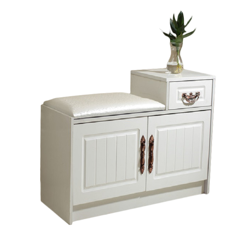 门口家用换鞋凳欧式白色简约储物鞋柜进门玄关穿鞋的凳鞋柜沙发凳