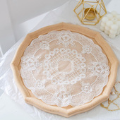 木质托盘摆件八角形菱形托盘饰品摆盘韩式 小清新摄影道具家居用品