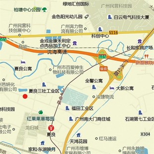 2024新款广州市白云区地图贴图办公室挂图高清防水装饰画