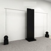 上墙陈列架落地式 店展示架男女装 挂衣架不锈钢网红拍照黑 服装 新款