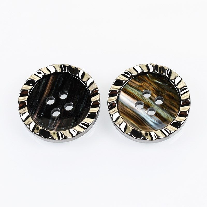 高档大衣风衣扣子百搭薄款毛衣开衫衣服混彩纽扣女圆形男士西服扣