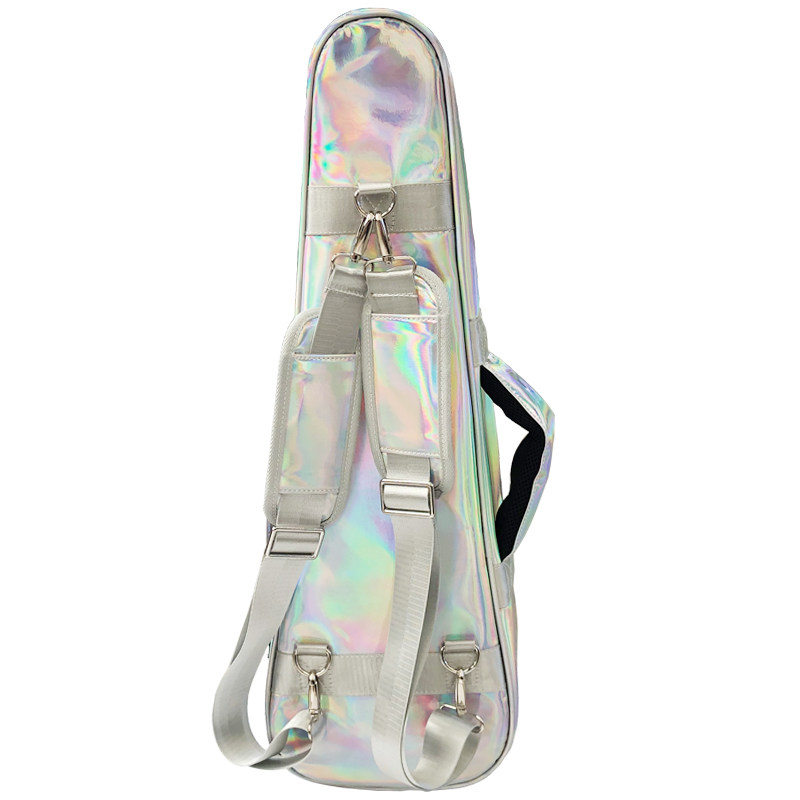 艺美新款镭射小提琴包幻彩加厚便携式提琴包水晶亮面琴包可背可提