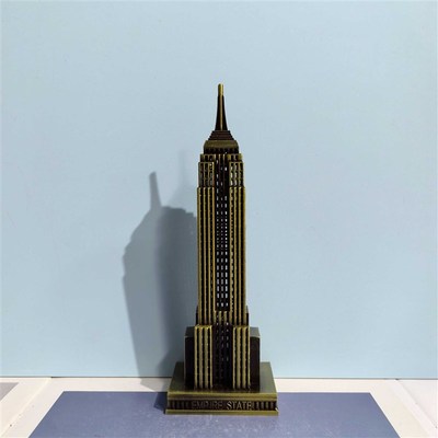 纽约帝国大厦金属建筑立体模型摆件工艺品礼物家居装饰旅游纪念品