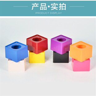 假唱道具话筒模型无线麦克风外壳方型台标儿童表演空塑管包邮黑色