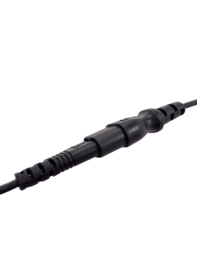 白色线 C7-C8 延长线8字尾弯头公转母电源线0.3米八字对接延长线