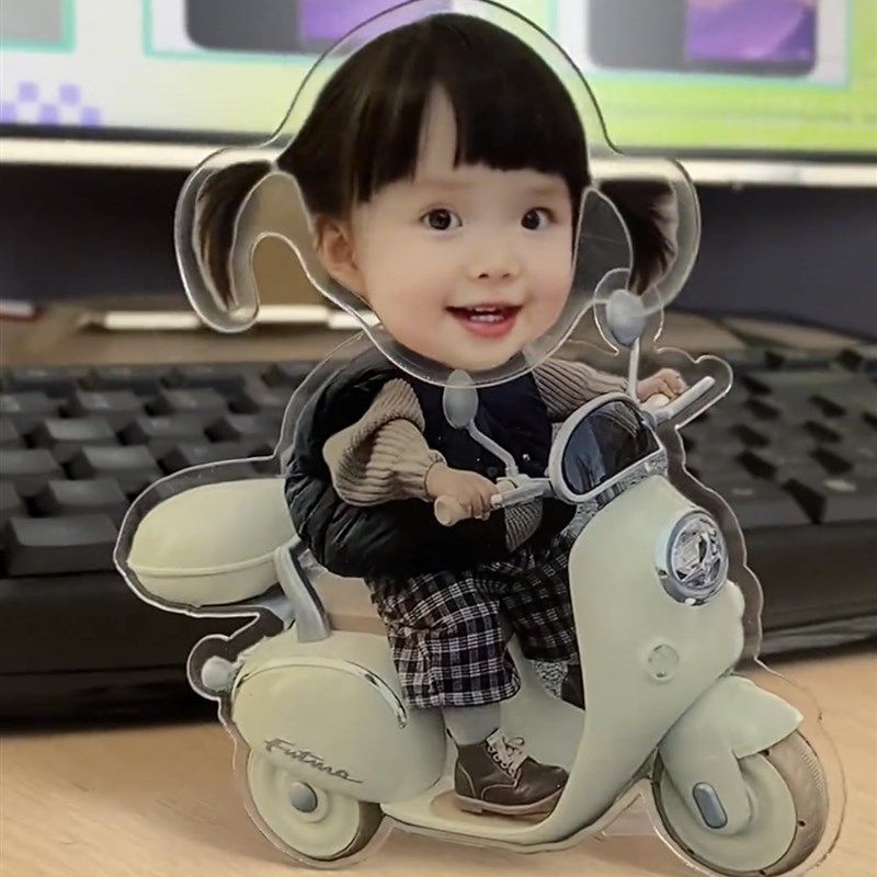 曾丸子电动摇头摆件定制DIY车载装饰礼物曾婉之可爱宝宝头像,家居饰品,桌面摆件,淘宝优惠券,粉丝福利购,淘宝优惠卷