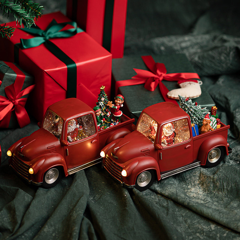 2022圣诞水晶球音乐盒火车八音盒水晶球男女生儿童圣诞节礼物摆件