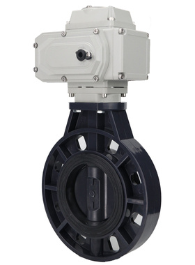 D971X-16S电动PVC蝶阀UPVC对夹蝶阀 DN65 80 100 125 150 200 300