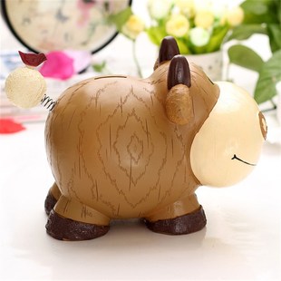 卡通大号牛狗羊猪马老虎兔子鸡生肖存钱储蓄罐儿童日礼物摆件创意