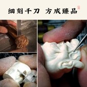天然鹿角龙珠汽车钥匙扣挂件手工彩绘根付生肖龙手机链包包挂饰新