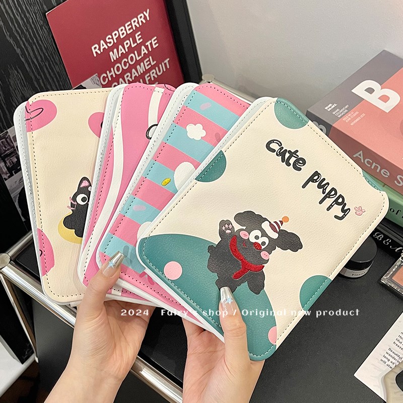 可爱折叠梳妆镜桌面台式可立学生宿舍化妆女旅行随身便携补妆镜子