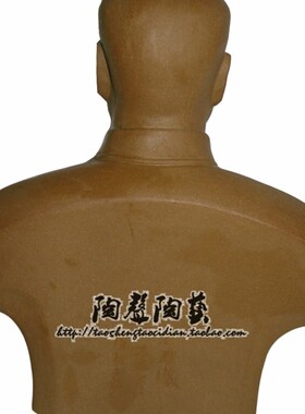 周恩来总理头像素胎石湾艺术陶瓷公仔特色手信礼物送外国人摆件