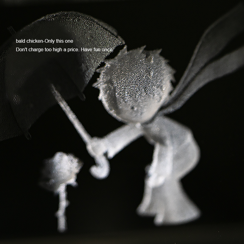 因为你是我的玫瑰,所以我只为你撑伞 治愈系浪漫水晶小摆件