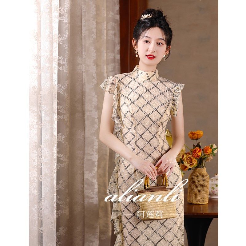 晚礼服女宴会轻奢小众高端高级感日常可穿主持人年会端庄大气晚宴