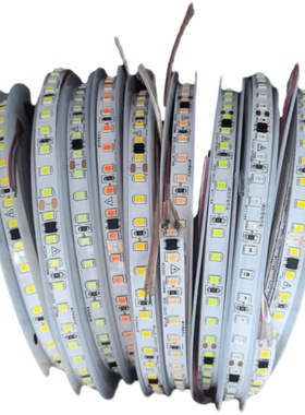 家装220V贴片白光自粘灯带220V家用白色红绿蓝金黄粉红冰蓝软灯条