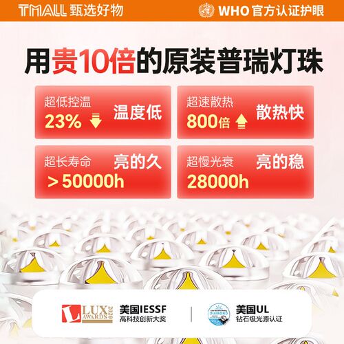 壁挂式护眼灯长条台灯学习专用儿童书桌路灯写字学生可夹式全光谱