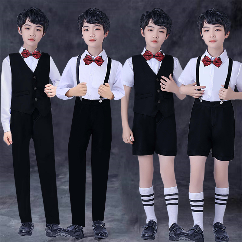 儿童西装套装幼儿园毕业合唱演出礼服小主持人花童走秀钢琴表演服