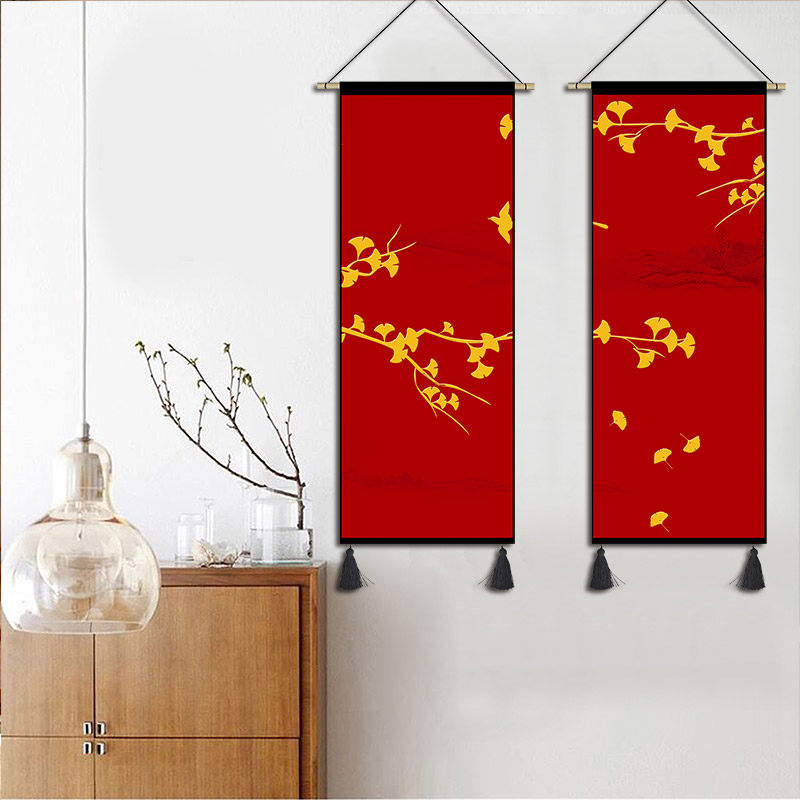 中式喜庆挂画布艺花鸟挂毯卧室客厅床头装饰画中国风挂布背景布画,居家布艺,挂毯/壁毯,淘宝优惠券,粉丝福利购,淘宝优惠卷