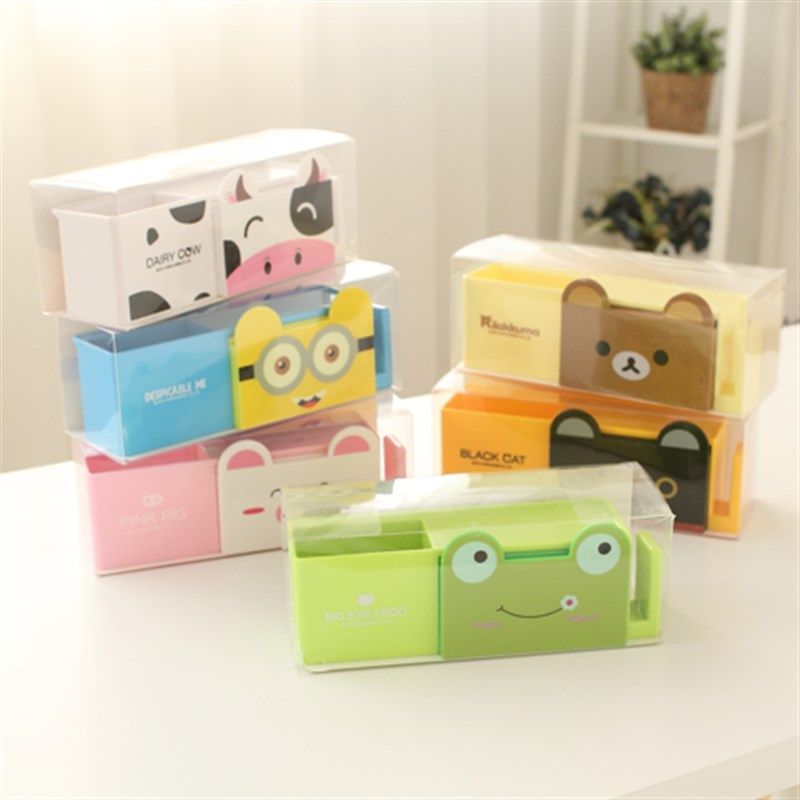 卡通牙刷架创意漱口杯挂架吸盘牙膏刷牙杯架三口之家洗漱套装壁挂