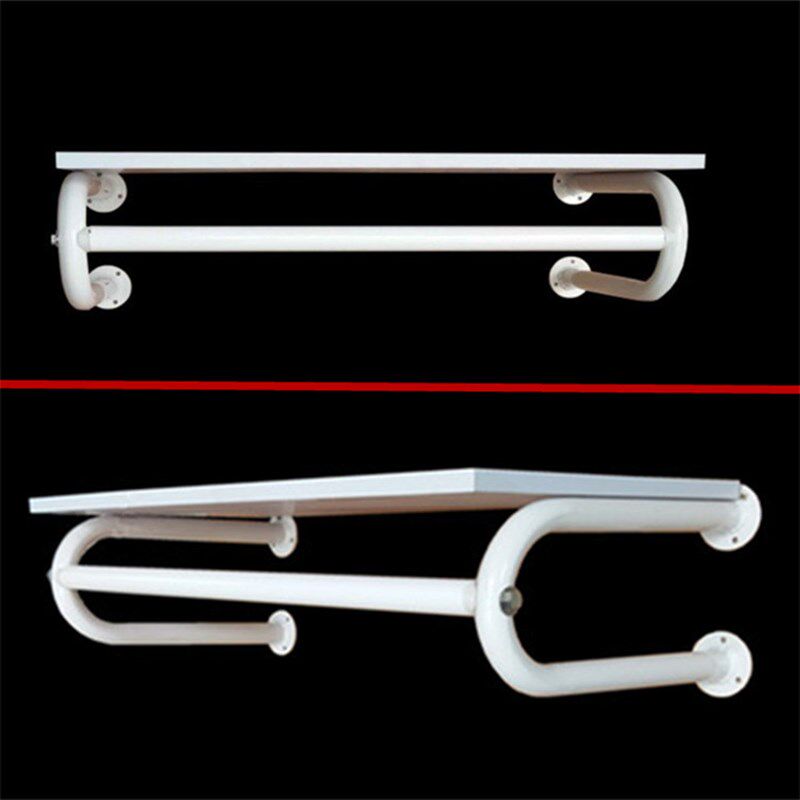 铁艺服装店U型侧挂女装展示架挂衣架货架包店上墙正侧挂白色木板