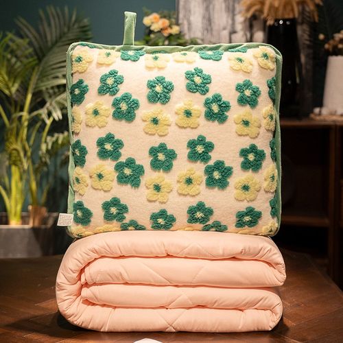 抱枕被子两用加厚加绒办公室午睡枕头毯子二合一汽车车载折叠靠枕