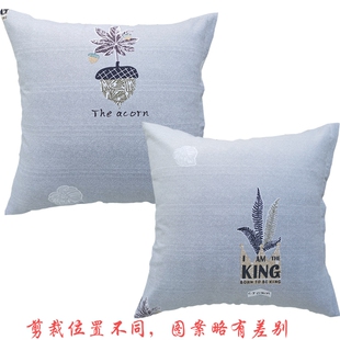 全棉抱枕套不含芯正方形纯棉加厚靠枕套长方形沙发靠垫套支持定做