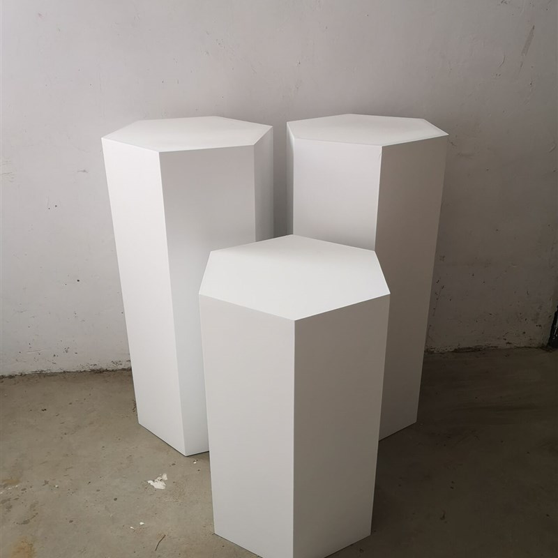 木制展示柜净水器方形六边形组合展示台智能锁烤漆六角发光台定做