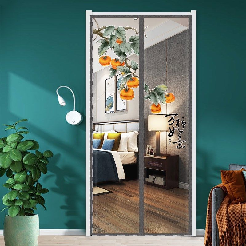 透明门帘隔断帘子厨房门帘冬季保暖防风柜子遮挡帘衣柜挂帘隔音