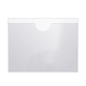 透明软膜背胶标签袋可粘周转箱卡套自粘插袋带胶塑料物料标识卡袋